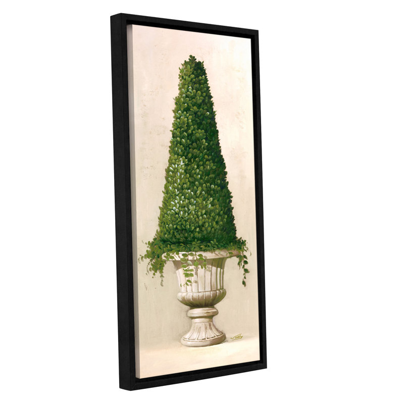 «Florian Topiaire II» par 0 Welby - reproduction, H 24 po x l 12 po x P 2 po, Cadre noir