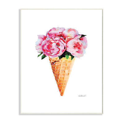 «Minimal Icecream Cone with Pivoines», impression