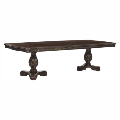 Magnifique table de salle à manger rectangulaire 1Pc avec rallonge 2X