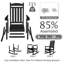Ensemble de 2 chaises berçantes d'extérieur Hdpe-571739427