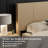 Modern Farmhouse Wood Headboard King Size 80.2 In Wide Wall Mounted Fluted Panel Wingback - Natural Oak-1718973751-1718973736