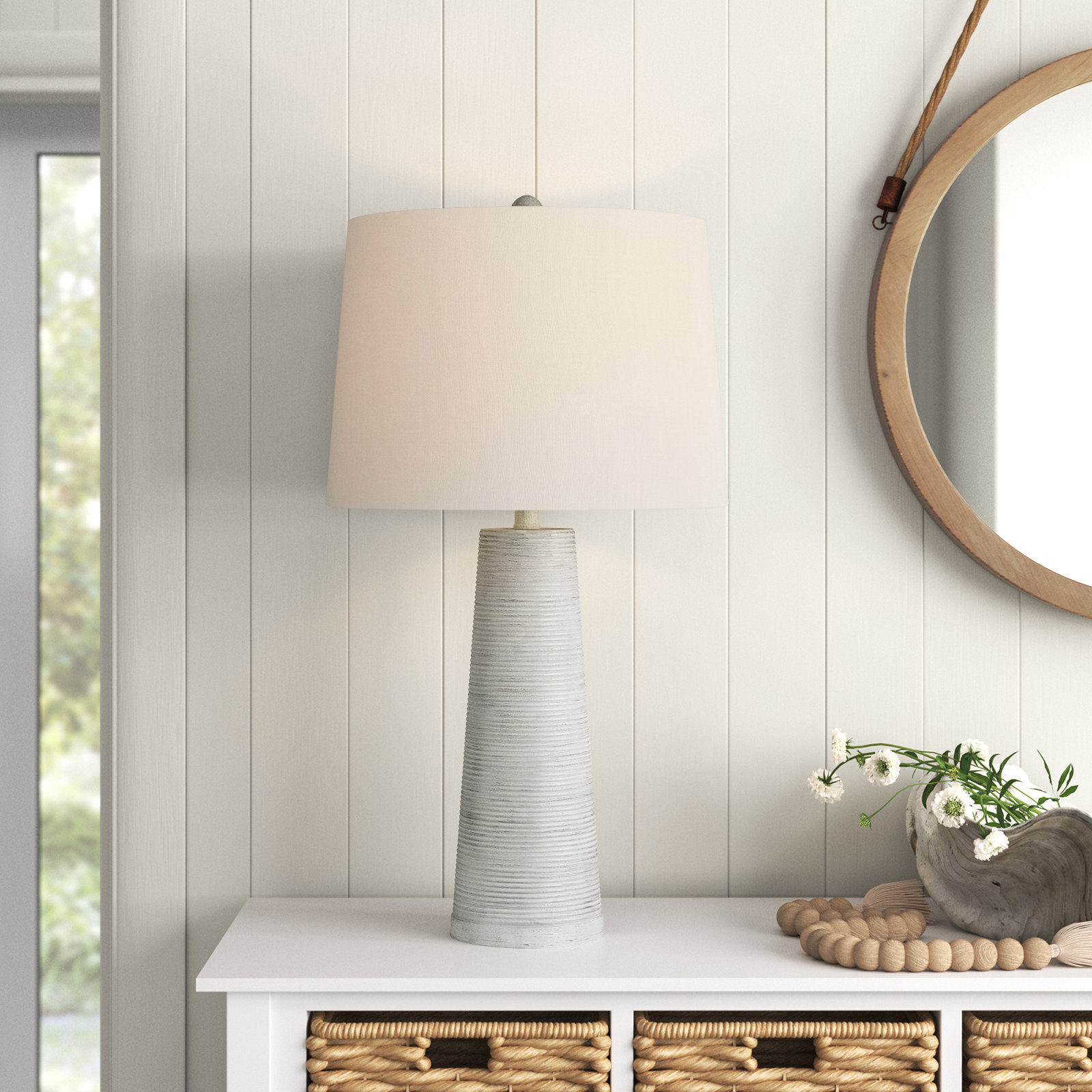 White Wash Lamps: Wayfair