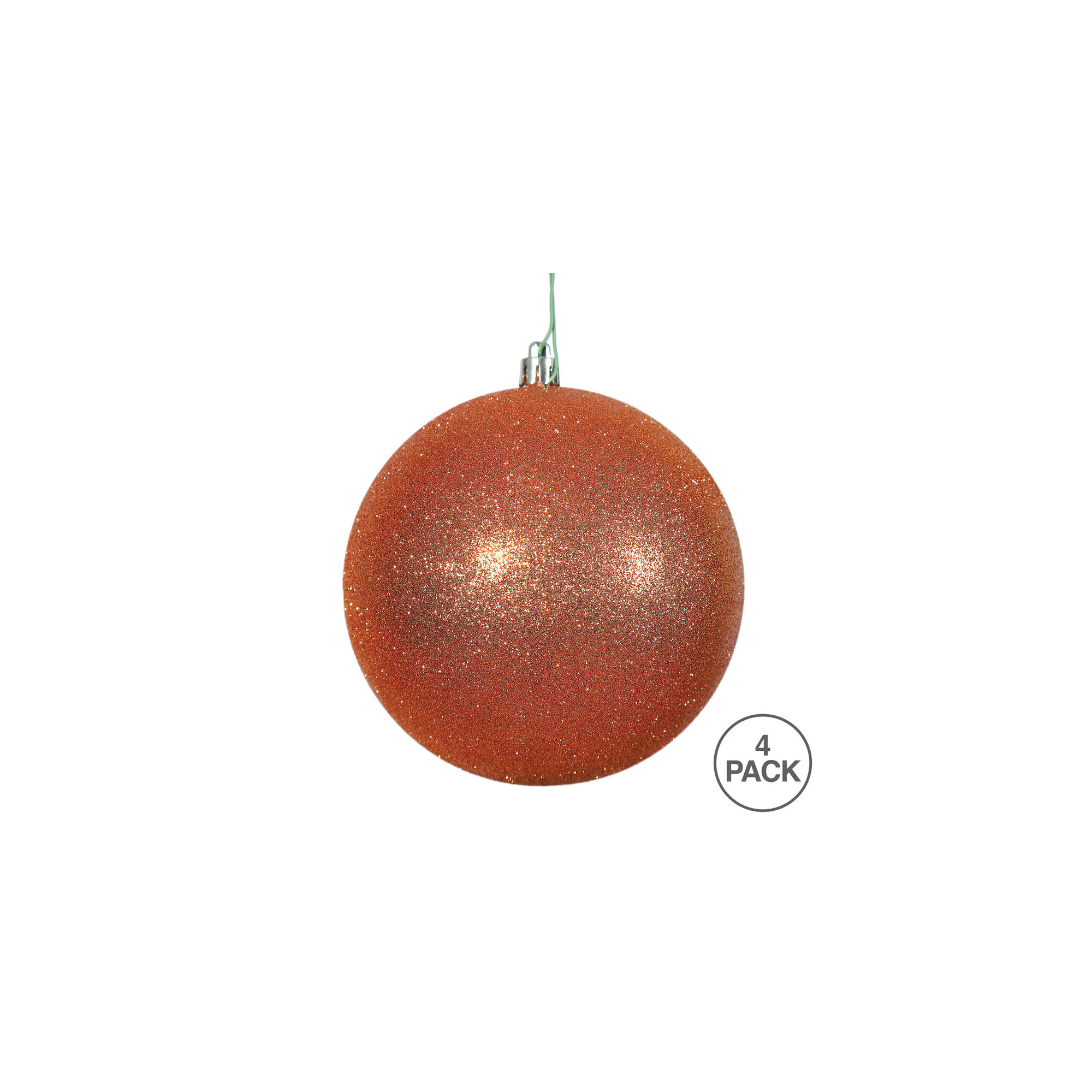 Holiday Décor Ball Ornament, Burnished Orange