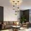 Luminaire suspendu en cristal, luminaires suspendus modernes noirs, luminaires suspendus réglables à cordon pour îlot de cuisine, salle à manger, bar, couloir, entrée, cuisine, luminaire suspendu en cristal K9