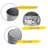 Springform Pans Mini Cheesecake, Removable Bottom Leakproof, Nonstick Spring Form Baking Easy Release Round Molds, 25 Pcs, (Gray)