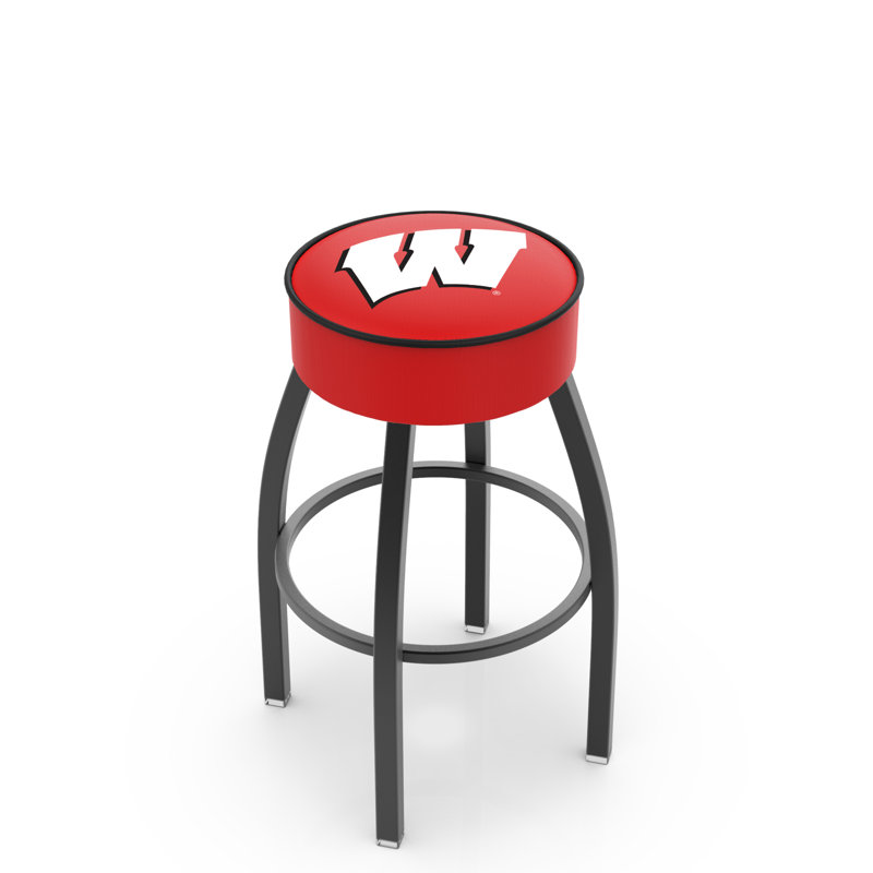 Tabouret de bar et de comptoir NCAA, Wisconsin, Noir, Tabouret de bar (assise de 30 po de hauteur)