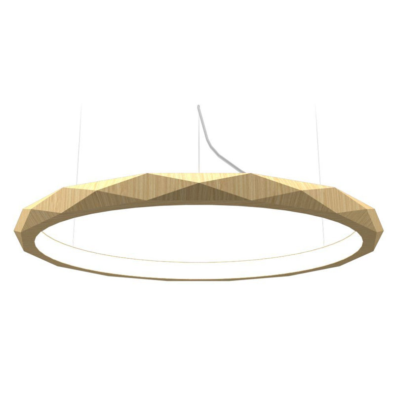 Luminaire suspendu tambour 1 lumière DEL unique, 4.72" H x 31.5" W x 31.5" D, Sable