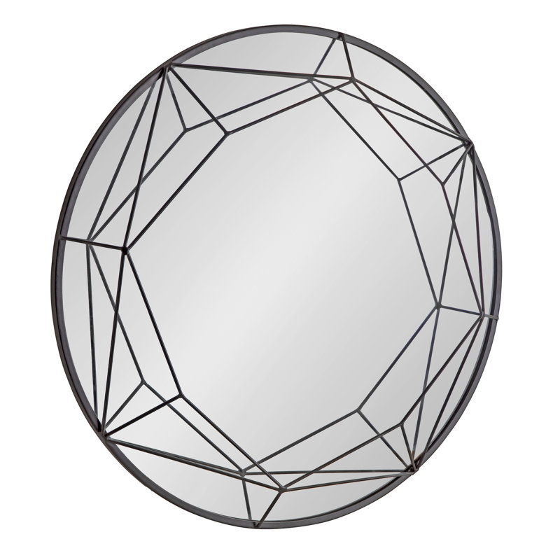 Miroir décoratif moderne et contemporain Winner Everly Quinn, Noir