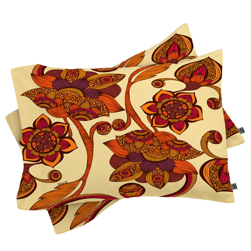 Taie d’oreiller à fleurs boho, Très grand
