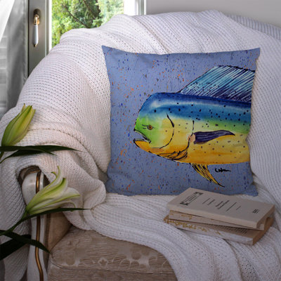 Dolphin Outdoor Throw Pillow