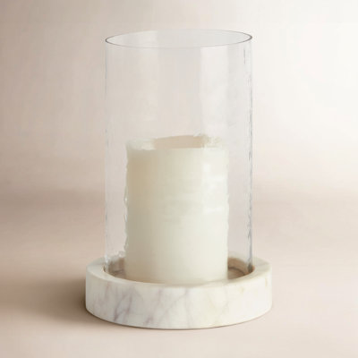 Marble Hurricane Holder