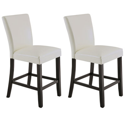 Upholstered Back Counter Height Barstool by Red Barrel Studio