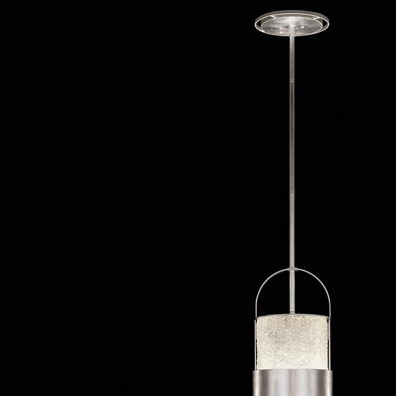 Luminaire suspendu rond BOND 8, Transparent, Argent