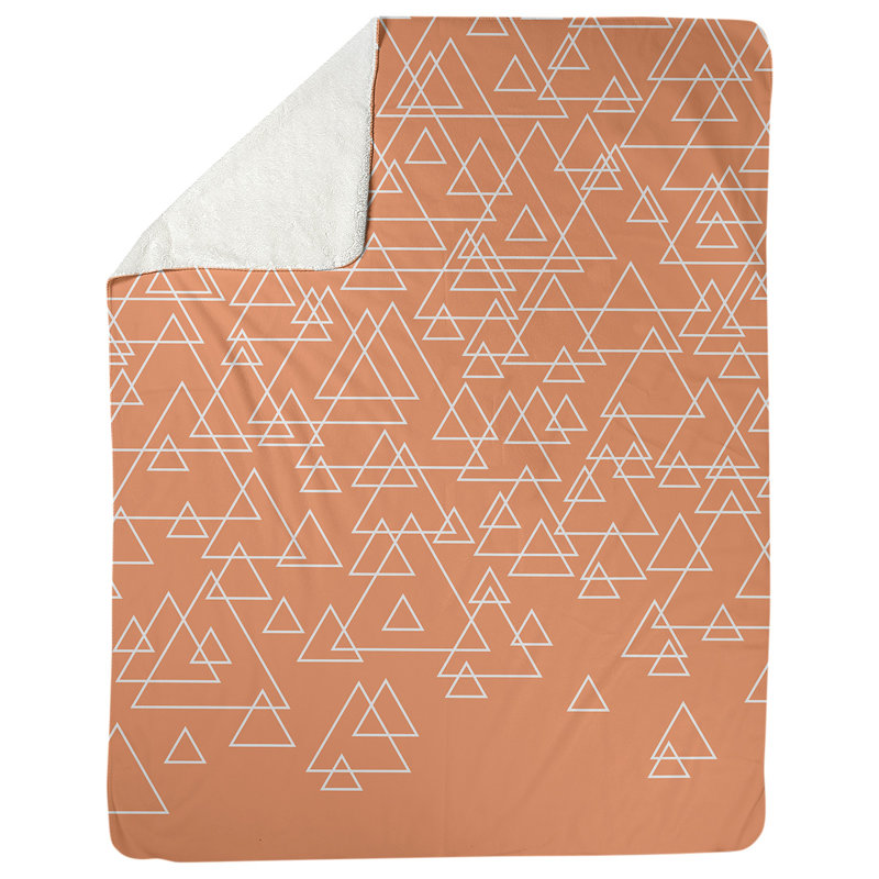 Couverture polaire Katelyn Elizabeth, L 62,5 po x L 82,5 po, Orange