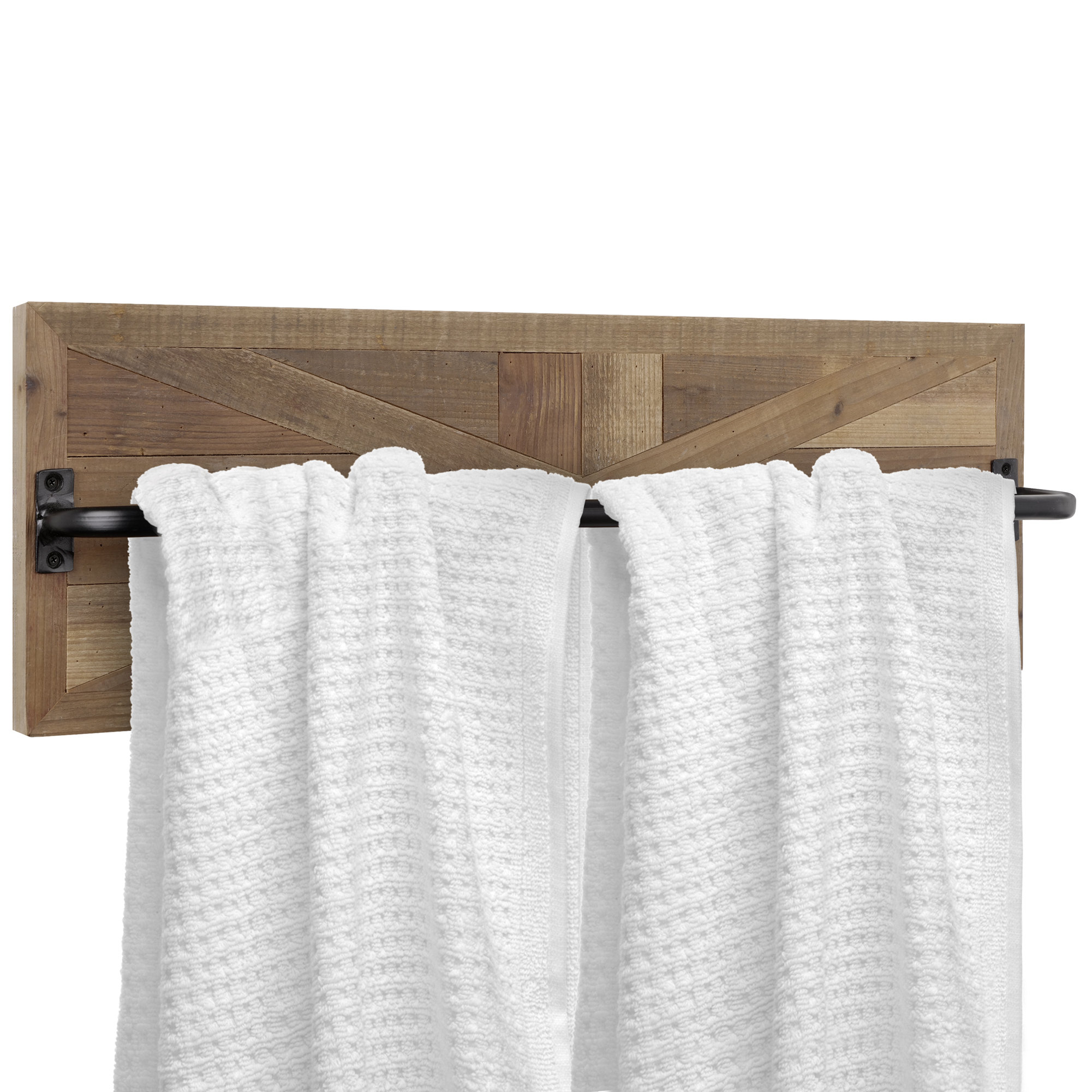 Autumn Alley Rustic Farmhouse Toilet Paper Holder - Farmhouse Bathroom  Rustic Country Decor - Rustic Bathroom Accessories with Warm Brown Wood,  Galvanized Metal & Black Metal - Adds Rustic Charm Brown, Galvanized, Black