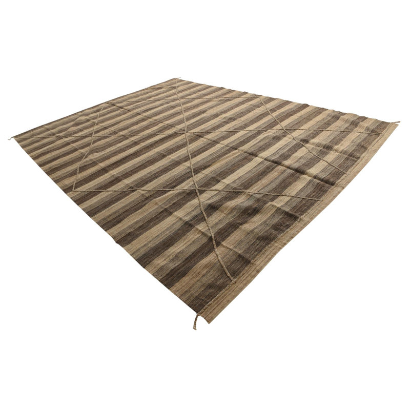 Tapis brun clair et brun Ottilie