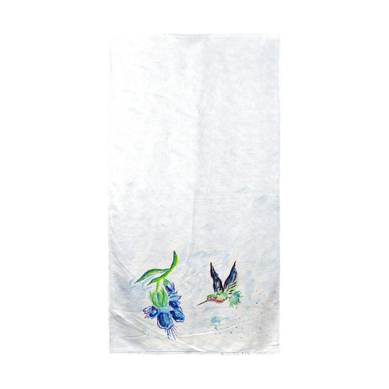 Serviette de plage hovering hummingbird Laurette