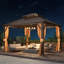 Serre L 12 pi. D Pavillon de jardin en aluminium