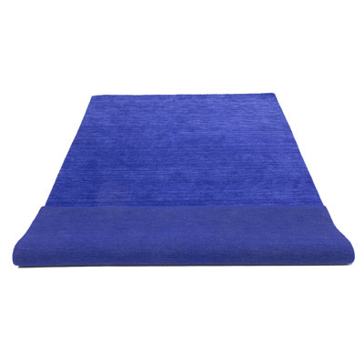 Jeromesville Hand Loomed Gabbeh Rug, 100% Wool, Solid Colour, Fade & Stain Resistant, Durable, All Sizes, India-Made.