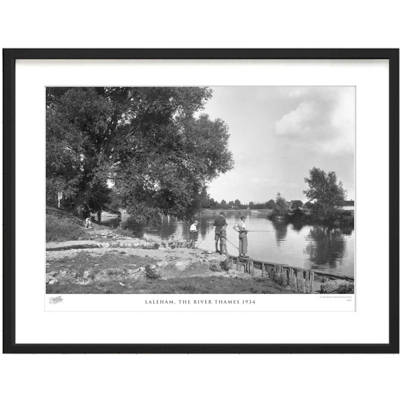 Laleham, The River Thames 1934 by Francis Frith - Single Picture Frame Print, 40cm H x 50cm W x 2.3cm D