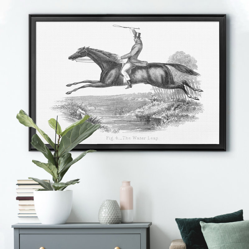 «The Water Leap», reproduction sur toile encadrée, Noir, H 18,5 po x l 24,5 po x P 1,5 po