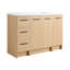 Meuble-lavabo autoportant modulaire 48 po avec plateau en résine chêne clair 48 po-22619316