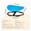 Chaise sensorielle pivotante pour enfants avec base en métal antidérapante, capacité de 220 lb, siège bleu et siège pivotant pour l'équilibre et la coordination