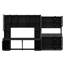 2 Piece Office Set Include 47'' W Bookcase And 90.6'' W Computer Desk  With Hutch