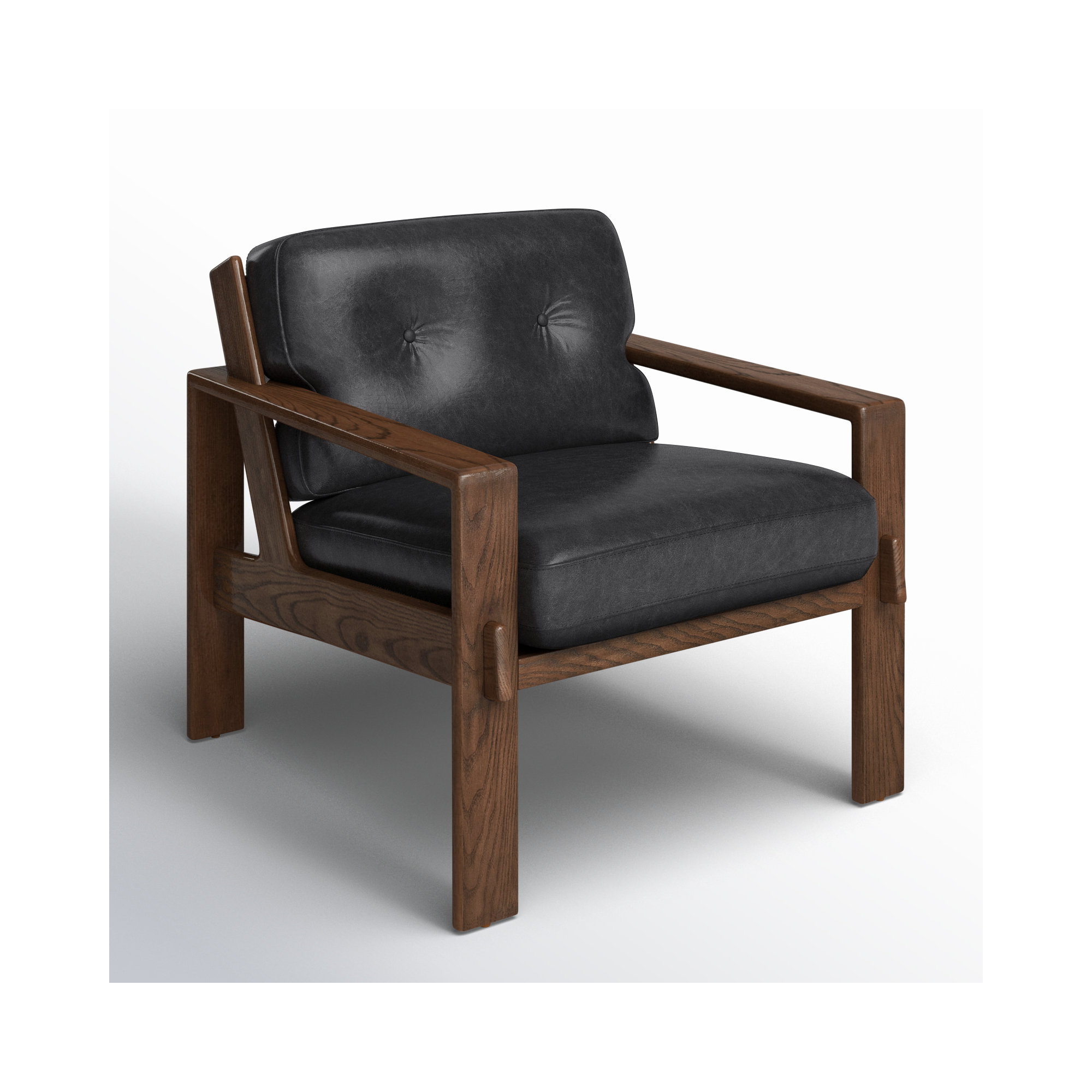 Glenbrook Upholstered Armchair, Onyx Black