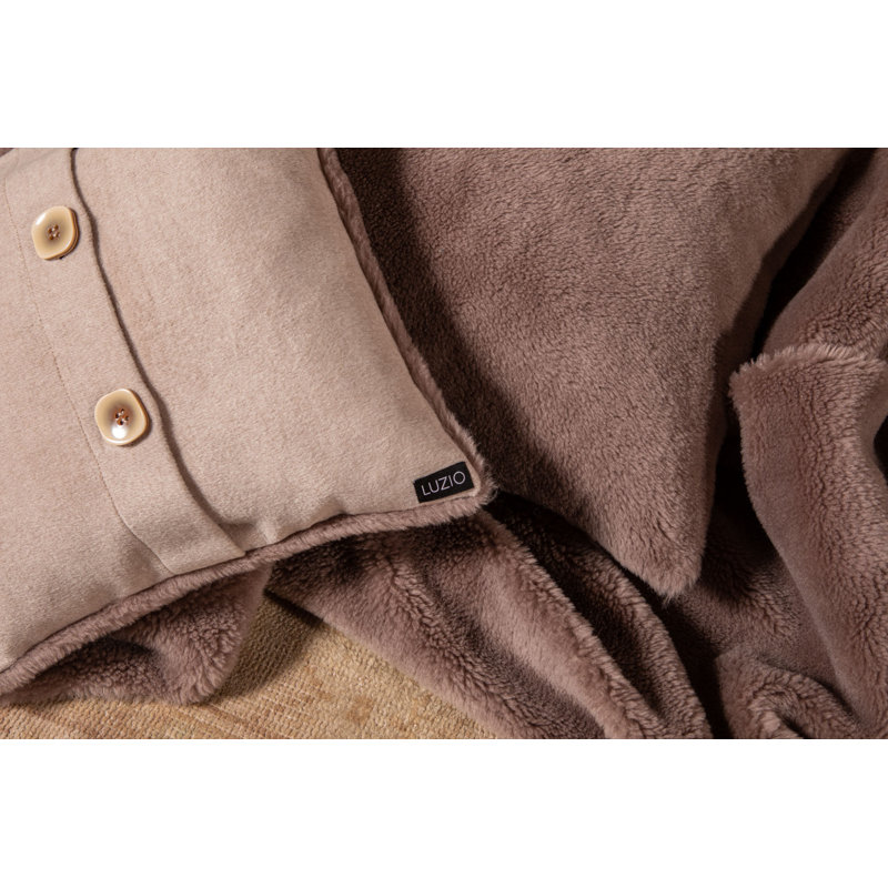 Rectangular Scatter Cushion, Taupe, 60x40