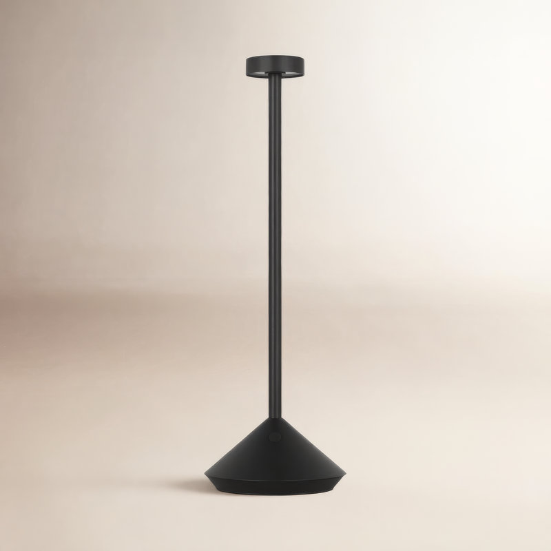 Moneta Accent Rechargeable Table Lamp, Black
