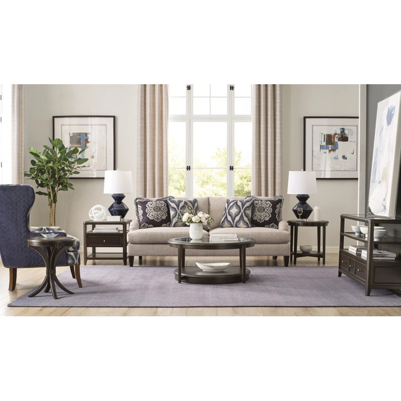 ROUND COFFEE TABLE W/CASTERS