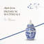 Spode Blue Italian Vase - Hexagonal & Lidded Design (Blue/White)