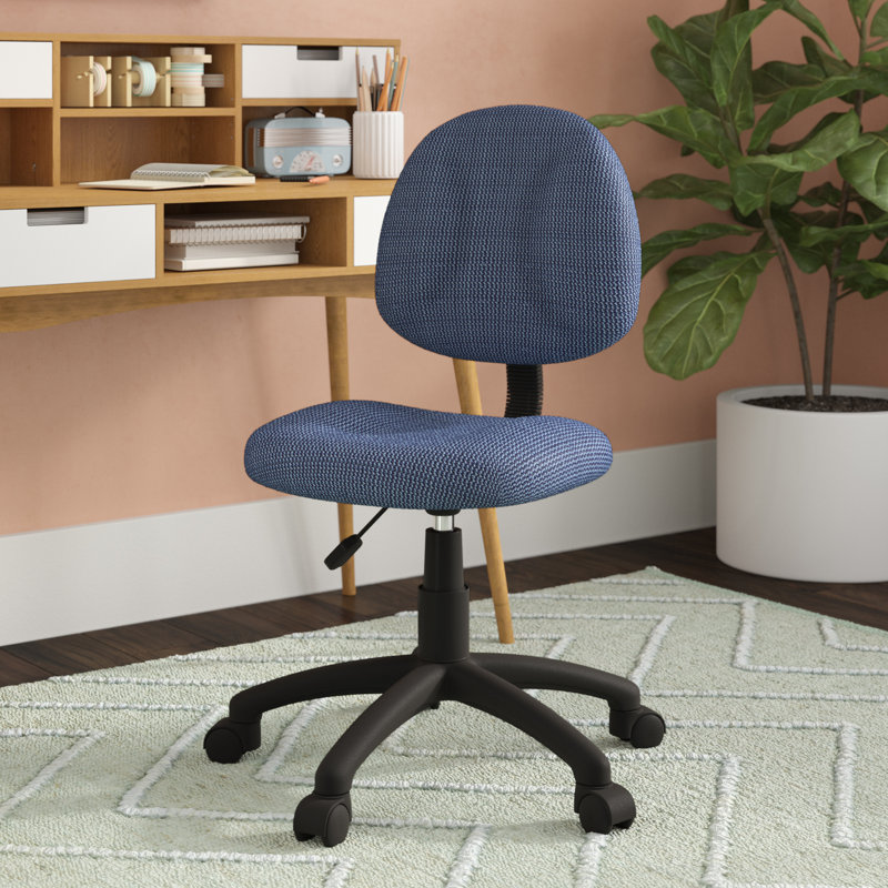 Task Chair, Blue Twill, Not Included