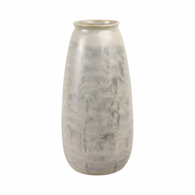 Handmade Pottery Earthenware Decorative Vase - Textured Ceramic Accent Piece For Floral Arrangements & Home Decor - Stylish & Durable Tabletop Display