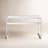 Blin Tempered Glass Steel Writing Desk