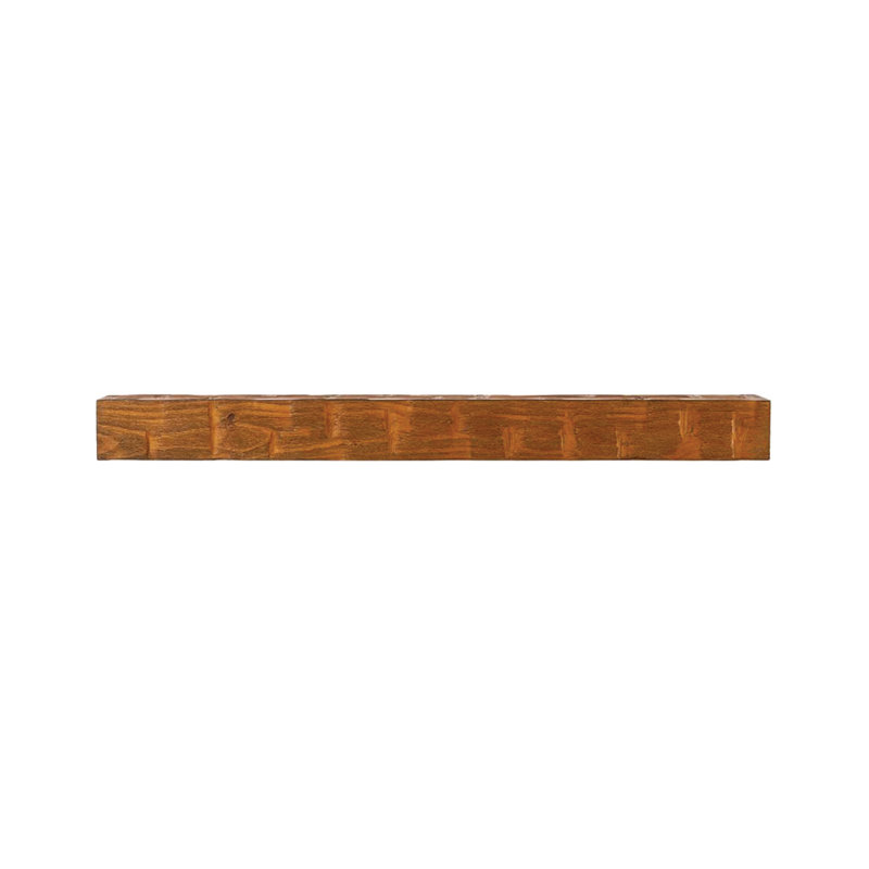 Country Living Wood Fireplace Mantel Shelf, Chestnut, 48"