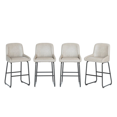 Counter Stool with Metal Frame