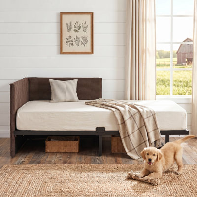 Abdiqani Twin Corduroy Upholstered Daybed