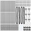 120 cm H x 3.2 cm W Steel Fencing Kits Fencing