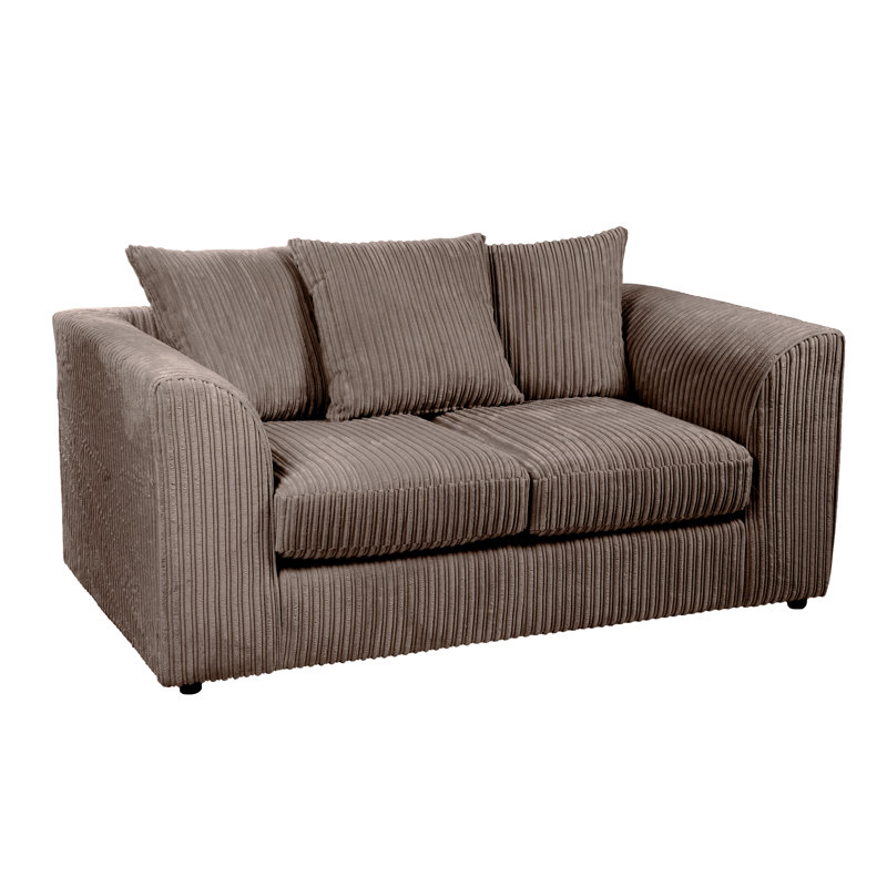 Moana 2 Seater Corduroy Sofa, Chocolate Cord