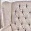 Chaise d'appoint intrigante - beige avec détails