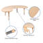Table d'activité demi-lune en plastique pour enfants-49248628