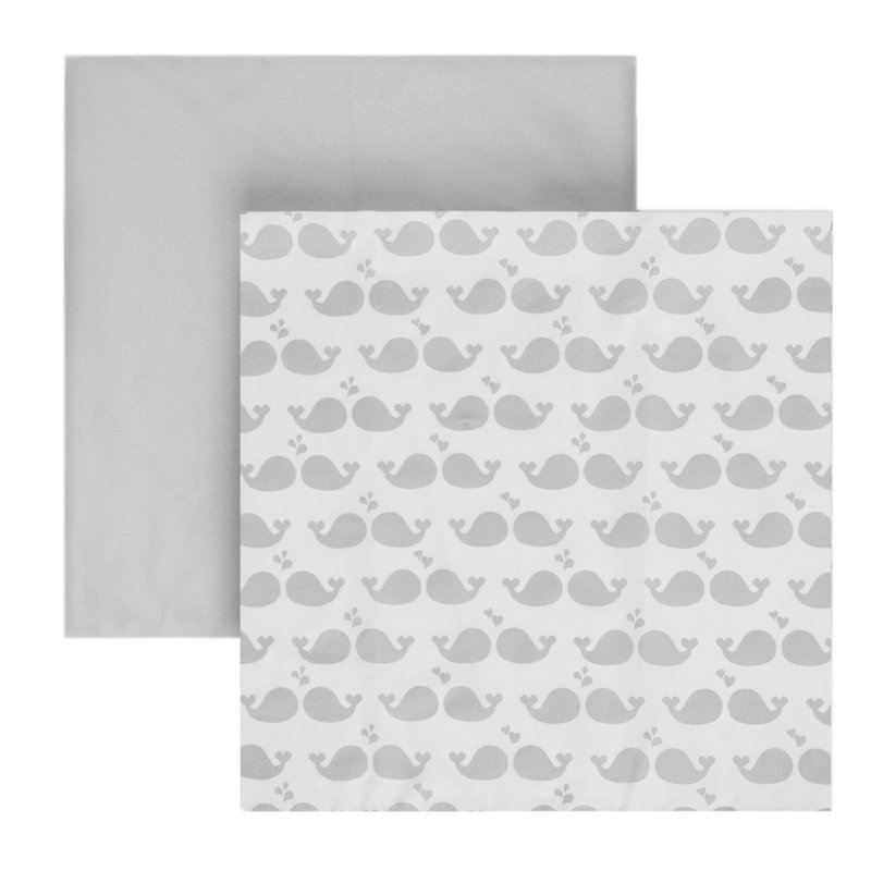 Greenguard Gold Certified Animals Floral 2 - Piece Standard Crib Sheet Set