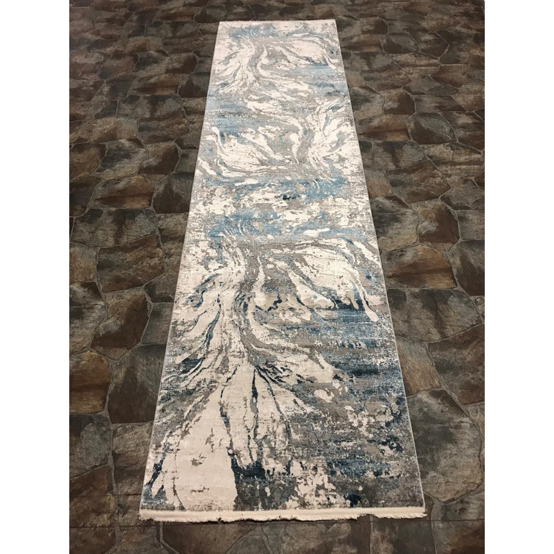 Tapis moderne et contemporain touffeté à la main 2 pi 7 po x 9 pi 8 po Antep