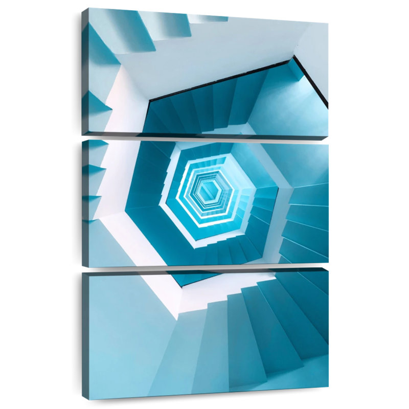 Escalier hexagonal Lilie, H 50 po x l 32 po