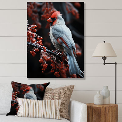 Coral Brid In Winter II, reproduction d'art sur toile