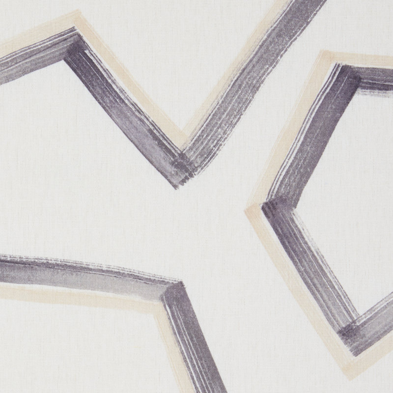 Enzo Print Fabric, Graphite