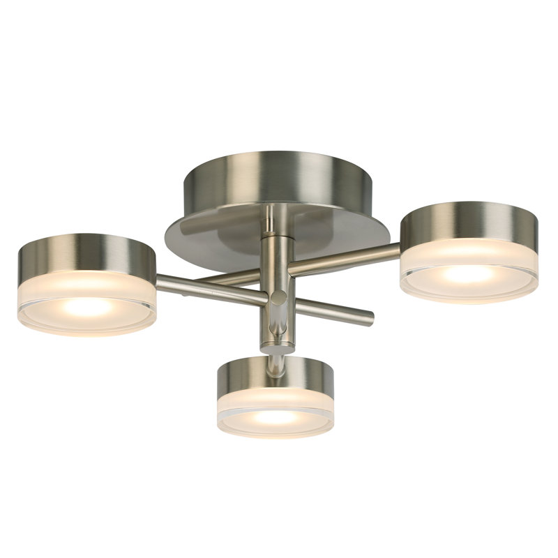 Plafonnier semi-encastré 3 lumières DEL 15 po Hazel