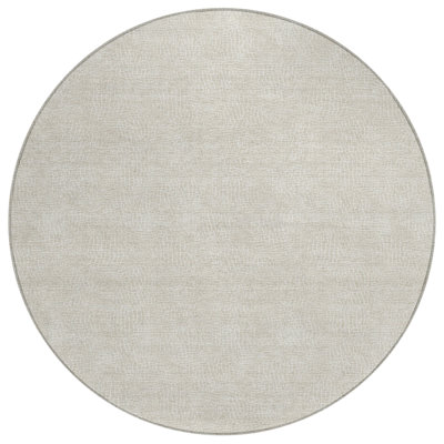 Riyala Beige Washable Indoor-Outdoor Rug - 